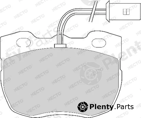 Necto FD6259A — Brake Pad Set, disc brake ALTA PRESTACION