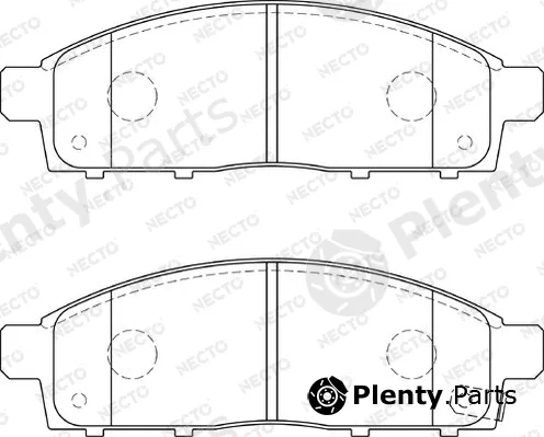Necto FD7363A — Brake Pad Set, disc brake ALTA PRESTACION