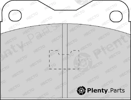 Necto FD489A — Brake Pad Set, disc brake ALTA PRESTACION