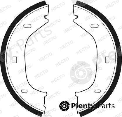 Necto N1400 — Brake Shoe Set, parking brake ALTA PRESTACION