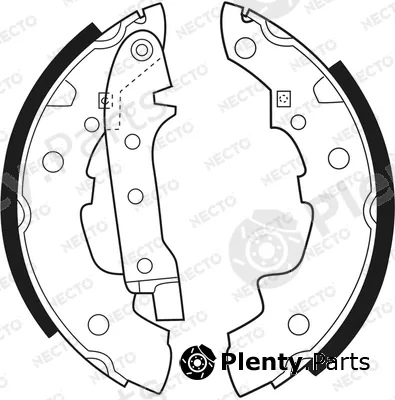 Necto N1039 — Brake Shoe Set ALTA PRESTACION
