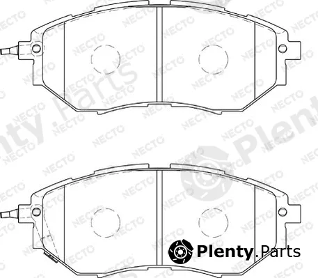 Necto FD7307A — Brake Pad Set, disc brake ALTA PRESTACION