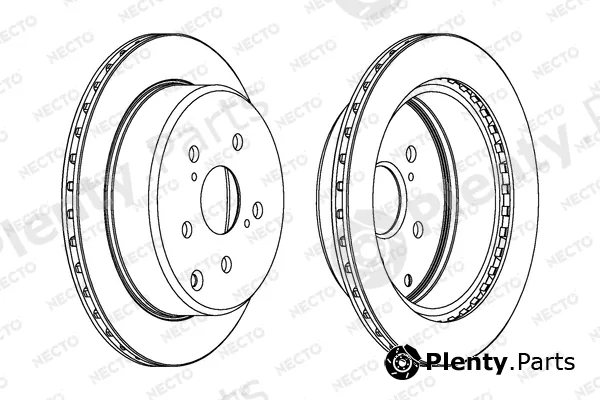 Necto WN1039 — Brake Disc ALTA PRESTACION