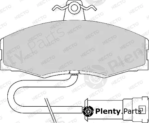 Necto FD215A — Brake Pad Set, disc brake ALTA PRESTACION