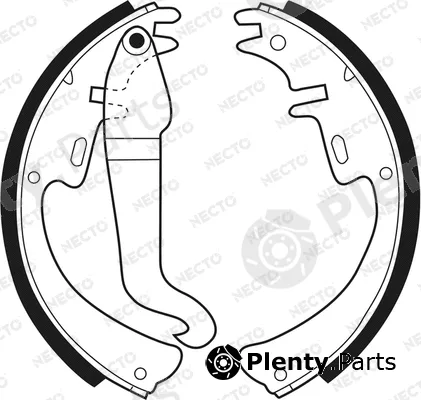 Necto N1047 — Brake Shoe Set ALTA PRESTACION