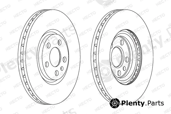 Necto WN1184 — Brake Disc ALTA PRESTACION