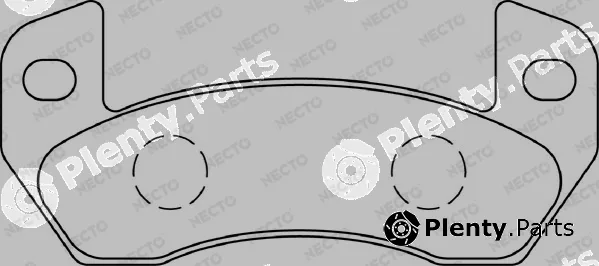 Necto FD7482A — Brake Pad Set, disc brake ALTA PRESTACION