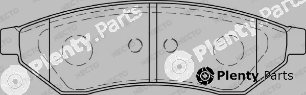 Necto FD7309A — Brake Pad Set, disc brake ALTA PRESTACION