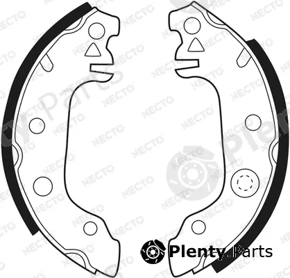 Necto N1046 — Brake Shoe Set ALTA PRESTACION