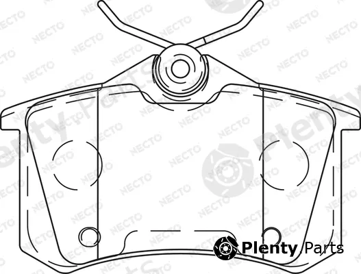Necto FD7453A — Brake Pad Set, disc brake ALTA PRESTACION