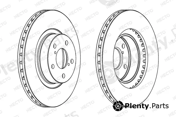 Necto WN1038 — Brake Disc ALTA PRESTACION