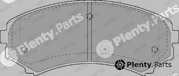 Necto FD7055A — Brake Pad Set, disc brake ALTA PRESTACION