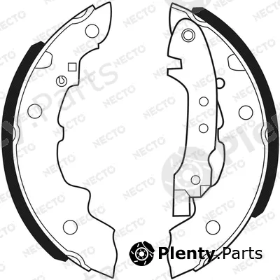 Necto N1041 — Brake Shoe Set ALTA PRESTACION