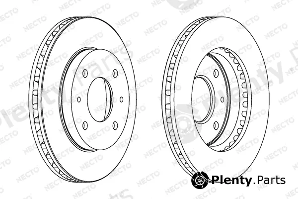 Necto WN1031 — Brake Disc ALTA PRESTACION