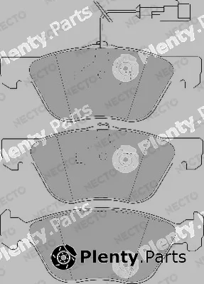 Necto FD6653A — Brake Pad Set, disc brake ALTA PRESTACION