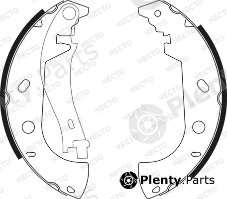 Necto N1631 — Brake Shoe Set ALTA PRESTACION