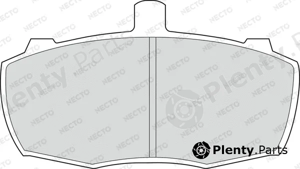 Necto FD580V — Brake Pad Set, disc brake ALTA PRESTACION