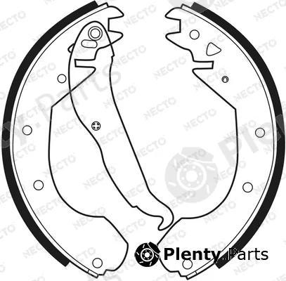 Necto N1342 — Brake Shoe Set ALTA PRESTACION