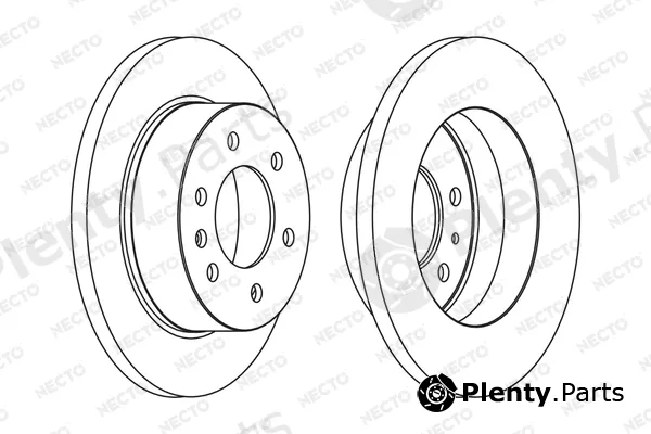 Necto WN1556 — Brake Disc ALTA PRESTACION