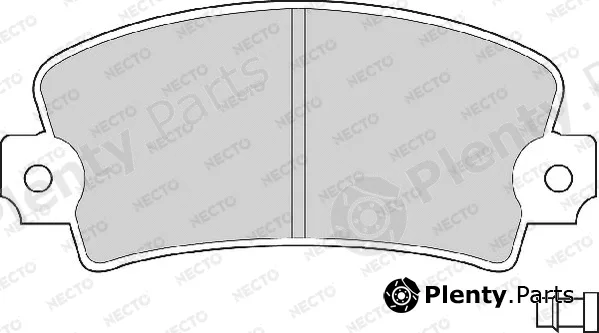 Necto FD602A — Brake Pad Set, disc brake ALTA PRESTACION