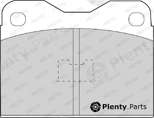 Necto FD446A — Brake Pad Set, disc brake ALTA PRESTACION