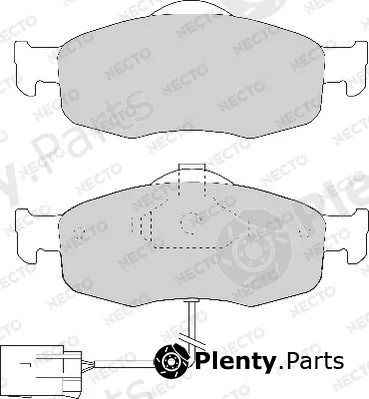Necto FD6475A — Brake Pad Set, disc brake ALTA PRESTACION