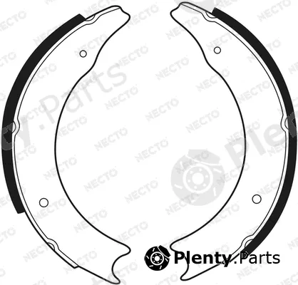 Necto N1018 — Brake Shoe Set ALTA PRESTACION