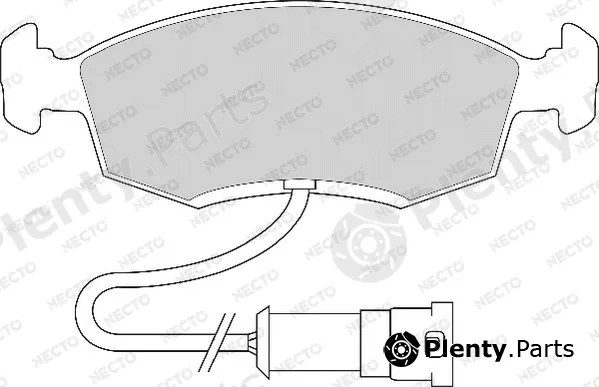 Necto FD6107A — Brake Pad Set, disc brake ALTA PRESTACION