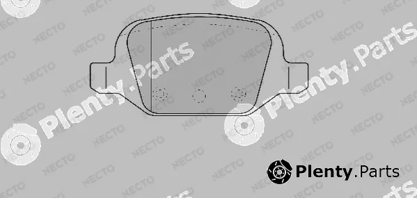 Necto FD6810A — Brake Pad Set, disc brake ALTA PRESTACION