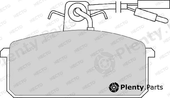 Necto FD609A — Brake Pad Set, disc brake ALTA PRESTACION