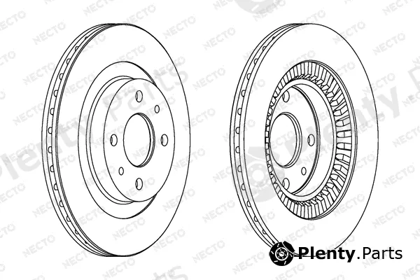 Necto WN1163 — Brake Disc ALTA PRESTACION