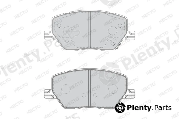 Necto FD7623A — Brake Pad Set, disc brake ALTA PRESTACION