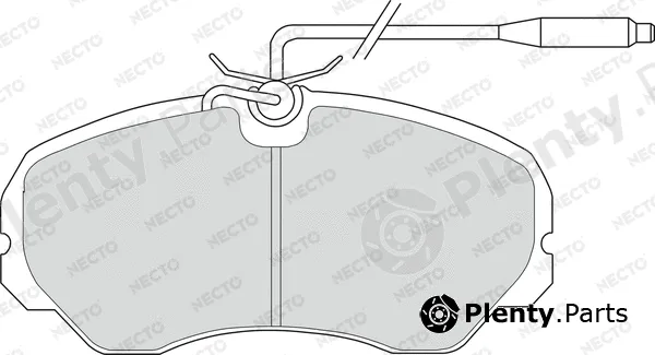 Necto FD6238V — Brake Pad Set, disc brake ALTA PRESTACION