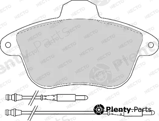 Necto FD6317A — Brake Pad Set, disc brake ALTA PRESTACION