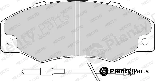 Necto FD6089A — Brake Pad Set, disc brake ALTA PRESTACION