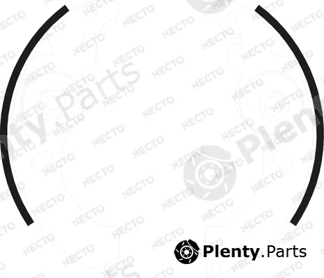 Necto N1677 — Brake Shoe Set ALTA PRESTACION