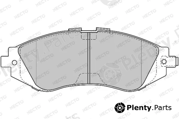 Necto FD6815A — Brake Pad Set, disc brake ALTA PRESTACION