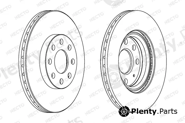 Necto WN1326 — Brake Disc ALTA PRESTACION