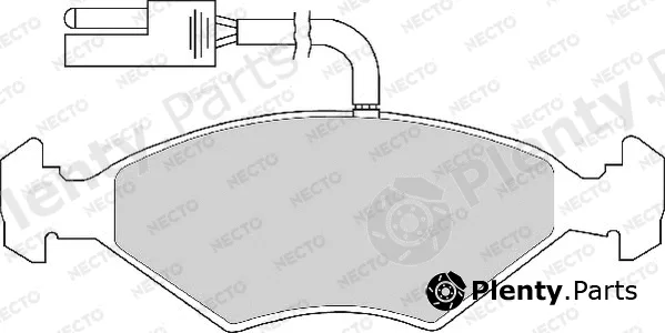Necto FD6245A — Brake Pad Set, disc brake ALTA PRESTACION