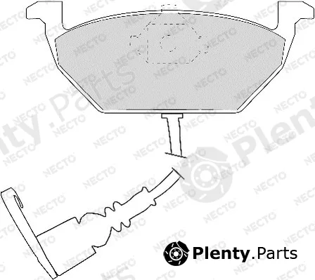 Necto FD6873A — Brake Pad Set, disc brake ALTA PRESTACION