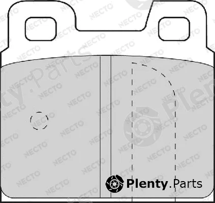 Necto FD4077A — Brake Pad Set, disc brake ALTA PRESTACION