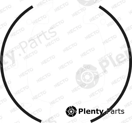 Necto N1658 — Brake Shoe Set, parking brake ALTA PRESTACION