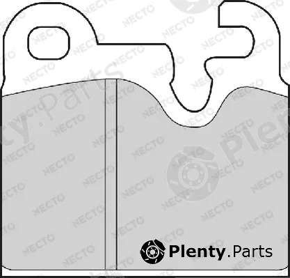 Necto FD4152A — Brake Pad Set, disc brake ALTA PRESTACION