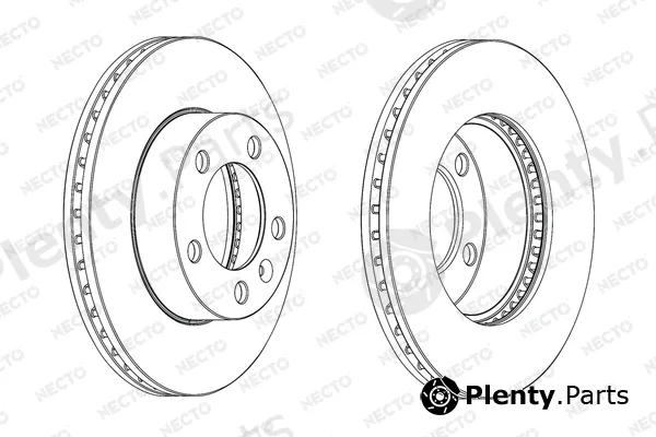 Necto WN1533 — Brake Disc ALTA PRESTACION