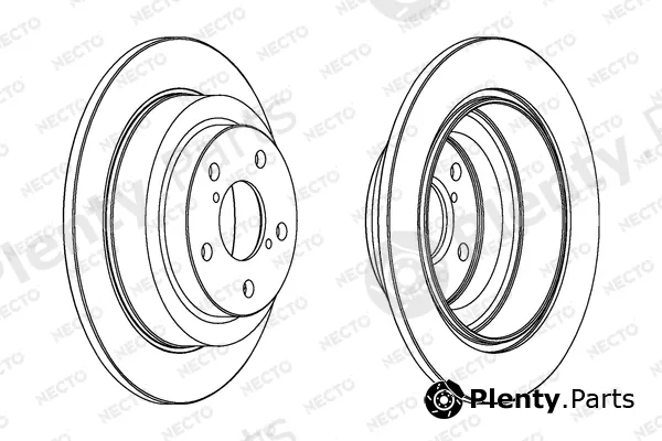 Necto WN1037 — Brake Disc ALTA PRESTACION
