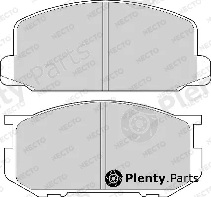 Necto FD6196A — Brake Pad Set, disc brake ALTA PRESTACION