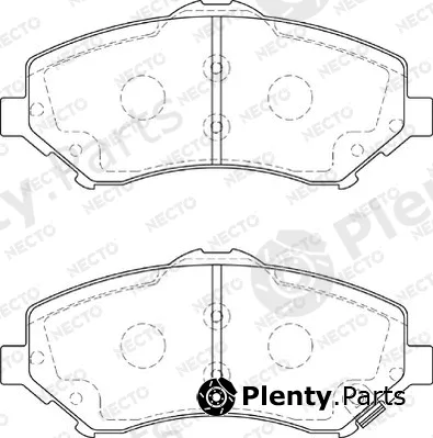 Necto FD7358A — Brake Pad Set, disc brake ALTA PRESTACION