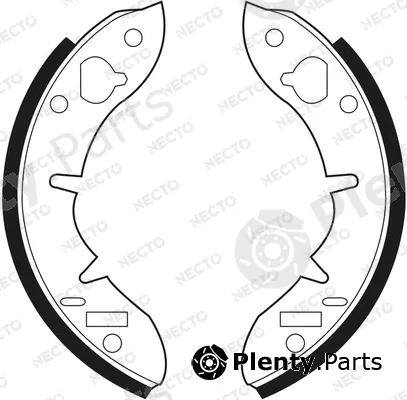 Necto N1162 — Brake Shoe Set ALTA PRESTACION