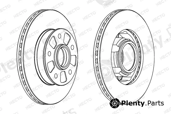 Necto WN1047 — Brake Disc ALTA PRESTACION
