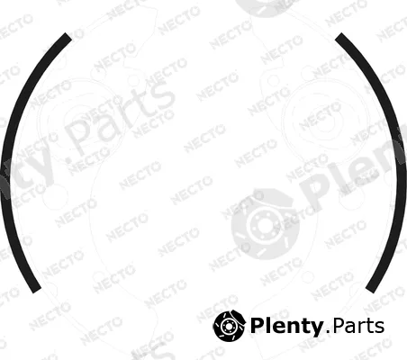 Necto N1676 — Brake Shoe Set ALTA PRESTACION